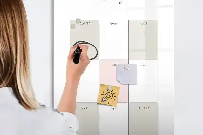 Planner anual quadro magnético de apagar a seco