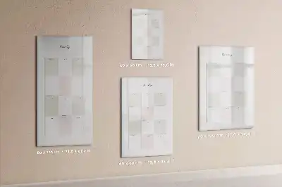 Planner anual quadro magnético de apagar a seco