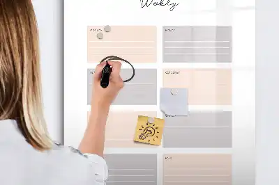 Planner semanal quadro magnético de apagar a seco