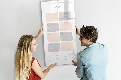 Planner semanal quadro magnético de apagar a seco