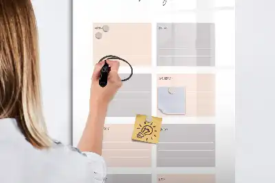 Planner semanal quadro magnético de apagar a seco