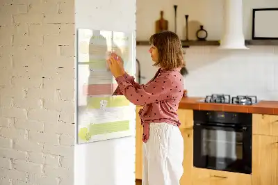 Quadro magnético de apagar a seco planner de menu