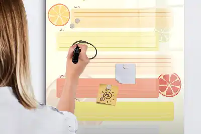 Quadro magnético de apagar a seco planner de menu