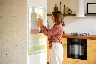 Quadro magnético de apagar a seco planner de menu