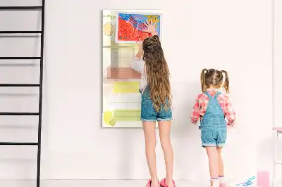 Quadro magnético de apagar a seco planner de menu