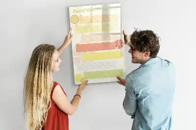 Quadro magnético de apagar a seco planner de menu