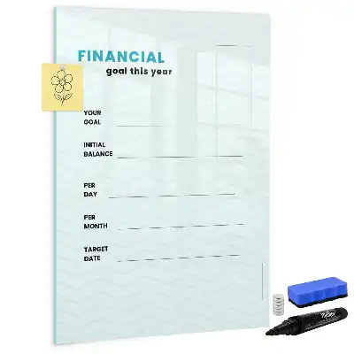 Planner financeiro quadro magnético de apagar a seco