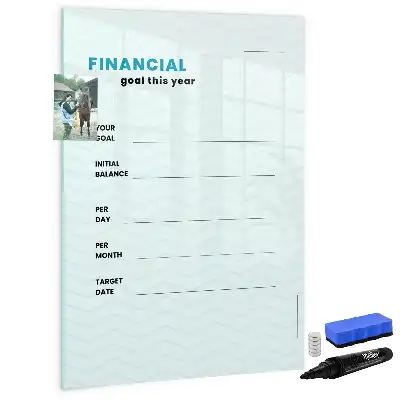 Planner financeiro quadro magnético de apagar a seco