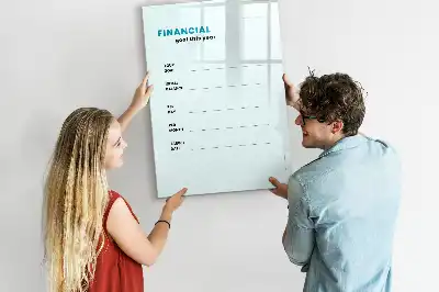 Planner financeiro quadro magnético de apagar a seco