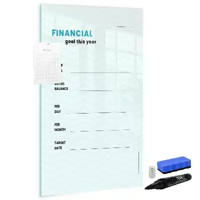 Planner financeiro quadro magnético de apagar a seco