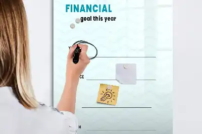Planner financeiro quadro magnético de apagar a seco