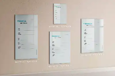 Planner financeiro quadro magnético de apagar a seco