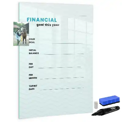 Planner financeiro quadro magnético de apagar a seco