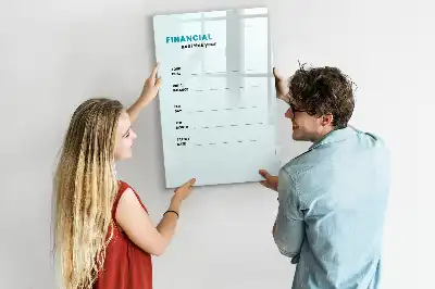 Planner financeiro quadro magnético de apagar a seco