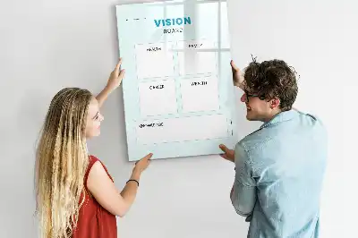 Quadro magnético de apagar a seco planner de saúde