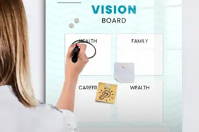 Quadro magnético de apagar a seco planner de saúde