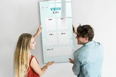 Quadro magnético de apagar a seco planner de saúde