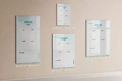 Quadro magnético de apagar a seco planner de saúde