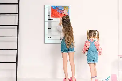 Quadro magnético de apagar a seco planner semanal
