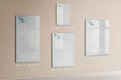 Planner de objetivos magnético quadro de apagar a seco