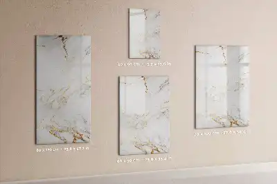 Quadro magnético de apagar a seco com acabamento decorativo em mármore