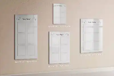 Quadro magnético de apagar a seco mural de visão