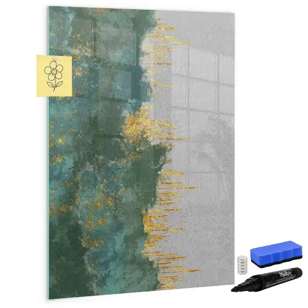 Quadro magnético de apagar a seco com padrão decorativo
