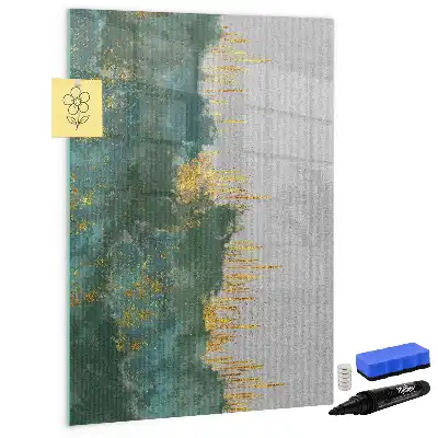 Quadro magnético de apagar a seco com padrão decorativo
