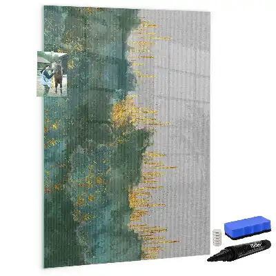 Quadro magnético de apagar a seco com padrão decorativo