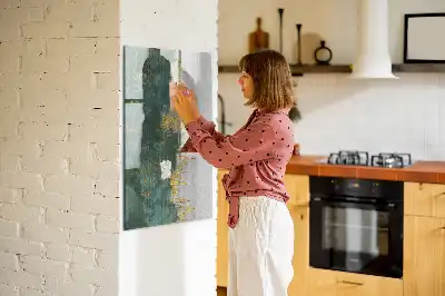 Quadro magnético de apagar a seco com padrão decorativo