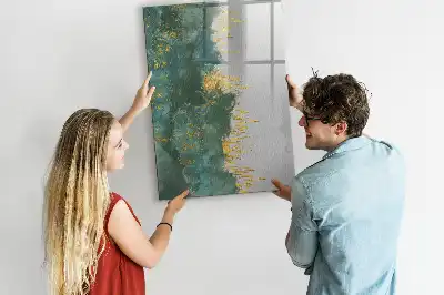 Quadro magnético de apagar a seco com padrão decorativo