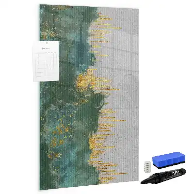 Quadro magnético de apagar a seco com padrão decorativo