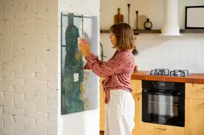 Quadro magnético de apagar a seco com padrão decorativo