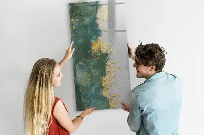 Quadro magnético de apagar a seco com padrão decorativo