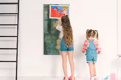 Quadro magnético de apagar a seco com padrão decorativo