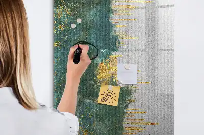 Quadro magnético de apagar a seco com padrão decorativo