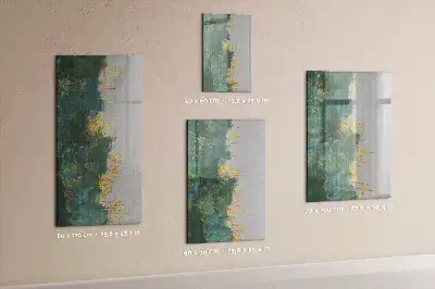 Quadro magnético de apagar a seco com padrão decorativo
