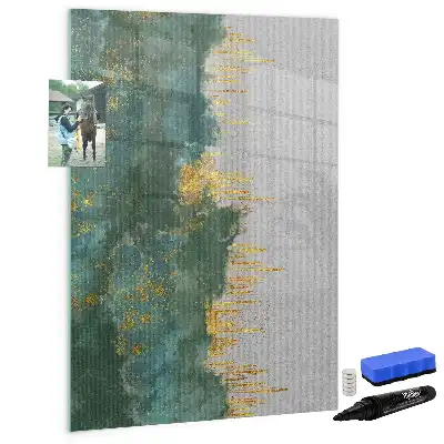 Quadro magnético de apagar a seco com padrão decorativo