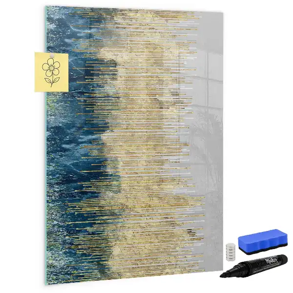 Quadro magnético de apagar a seco com padrão decorativo