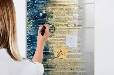 Quadro magnético de apagar a seco com padrão decorativo
