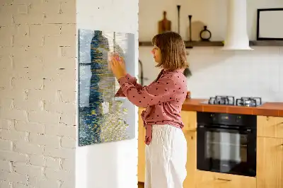 Quadro magnético de apagar a seco com padrão decorativo