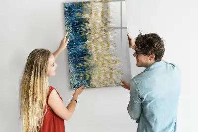 Quadro magnético de apagar a seco com padrão decorativo