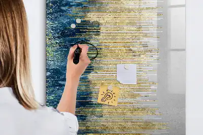 Quadro magnético de apagar a seco com padrão decorativo
