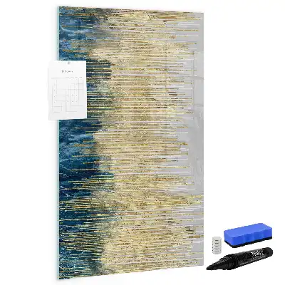 Quadro magnético de apagar a seco com padrão decorativo