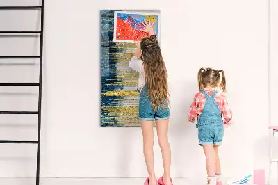 Quadro magnético de apagar a seco com padrão decorativo