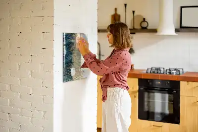 Quadro magnético de apagar a seco com padrão decorativo