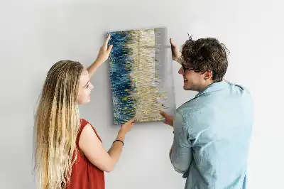 Quadro magnético de apagar a seco com padrão decorativo