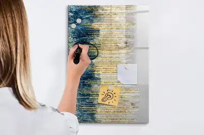 Quadro magnético de apagar a seco com padrão decorativo