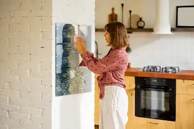 Quadro magnético de apagar a seco com padrão decorativo