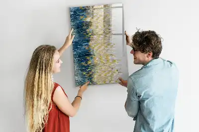 Quadro magnético de apagar a seco com padrão decorativo